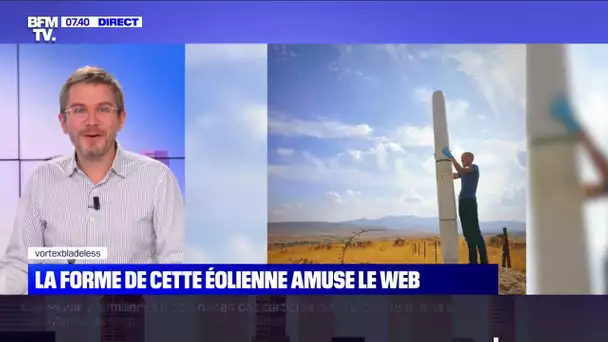 La forme de cette éolienne amuse le web