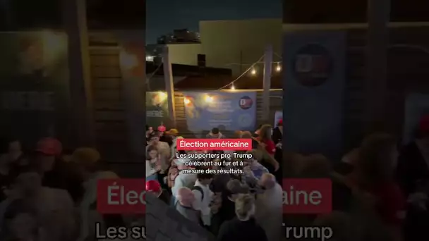 Election US : les supporters pro-Trump célèbrent les résultats