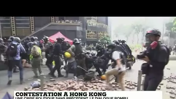 Une centaine de manifestants toujours retranchés dans un campus de Hong Kong