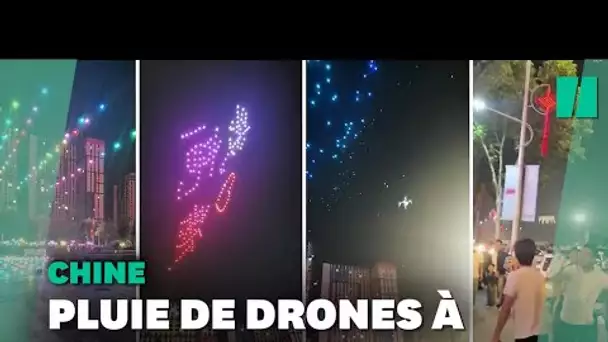 Des drones s'écrasent au sol lors d'un spectacle de lumière