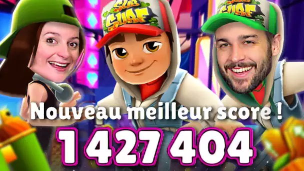 ON FAIT NOTRE MEILLEUR SCORE SUR SUBWAY SURFERS !