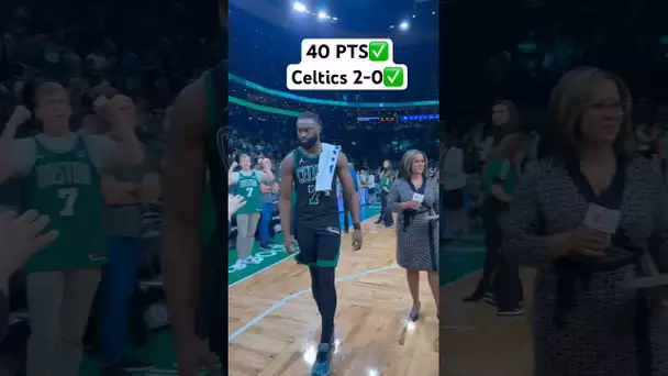 Jaylen Brown WALKS OFF with 40 Pts & The Celtics go up 2-0 in the series! 🍀🔥|#Shorts