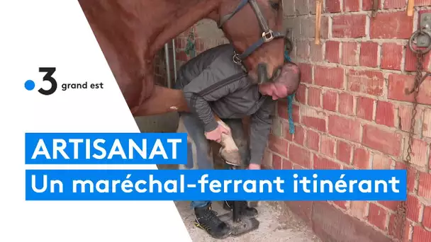 Pascal Schopp, maréchal-ferrant itinérant à Uhrwiller