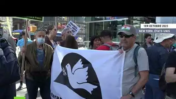 🇺🇸 États-Unis : manifestation contre la guerre à New York