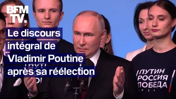Le discours intégral de Vladimir Poutine après sa réélection