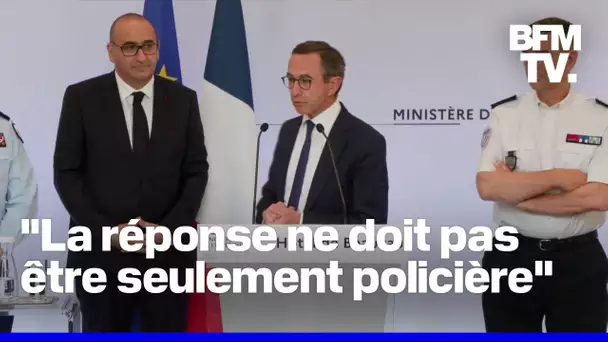 Sacre du PSG: la conférence de presse de Bruno Retailleau, ministre de l'Intérieur