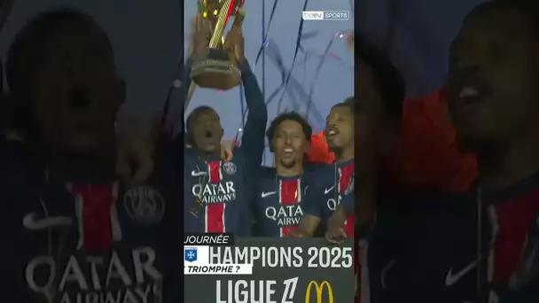 🎉 Le PSG soulève son 13e titre de Ligue 1 ! 🏆 #shorts