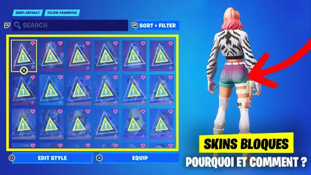 POURQUOI FORTNITE A "INTERDIT" PLEINS DE SKINS, EMOTES, PIOCHES .. (FORTNITE PEGI 3,PEGI 7, PEGI 12)