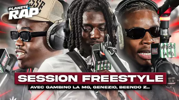 SESSION FREESTYLE avec Gambino La MG, Beendo Z, Genezio, David Okit & Grödash ! #PlanèteRap