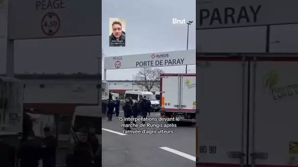 15 agriculteurs interpellés devant le marché de Rungis