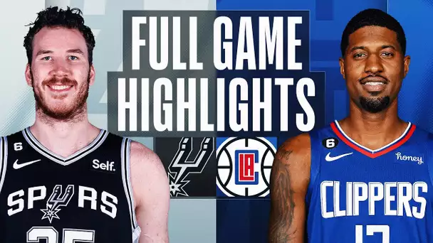 SPURS at CLIPPERS | NBA FULL GAME HIGHLIGHTS | November 19, 2022