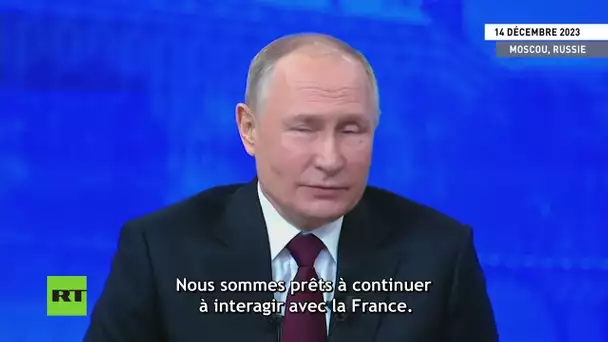 Poutine : « Ce n’est pas moi qui ai coupé les relations avec Monsieur Macron »