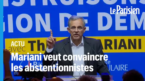 « Tout ne dépend que de vous » : Thierry Mariani appelle ses électeurs à se déplacer pour le s