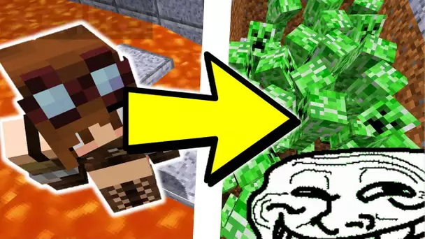 UNE ABONNÉE TOMBE DANS UNE PISCINE DE CREEPER 😂 PRANK TROLL MINECRAFT