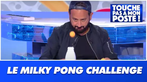 Cyril Hanouna se défie au "Milk Pong Challenge" !