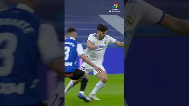 Marco Asensio hits the nail on the head 👀 🎯 #shorts #laligasantander #realmadrid #otd