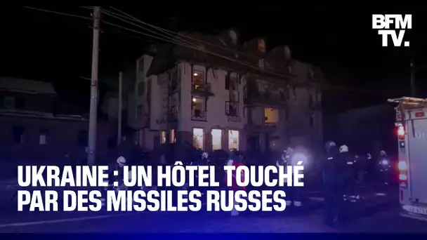 Ukraine: un hôtel touché par deux missiles russes à Kharkiv