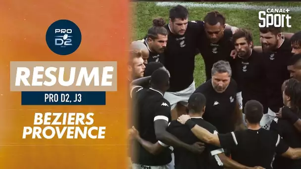 Le résumé de Béziers / Provence Rugby - Pro D2 (J3)