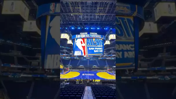Sound 🆙 The court is ready for #NBAAllStar in The Bay!🤩