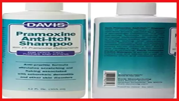 Davis Pramoxine Anti-Itch Dog and Cat Shampoo, 12-Ounce