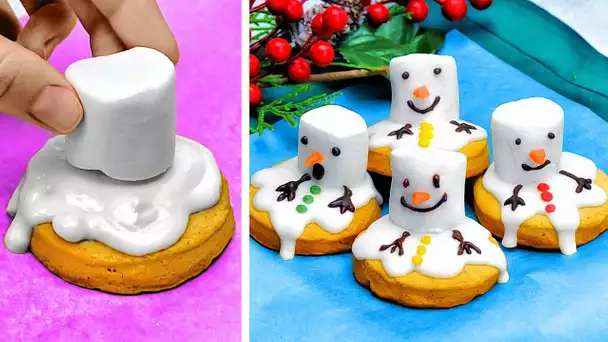 INCROYABLES DÉCORATIONS POUR LA NOURRITURE DE NOËL || IDÉES DE DESSERTS DIY FAITS MAISON