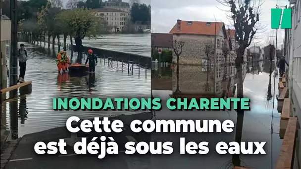 Inondations en Charente-Maritime : Saintes, déjà sous les eaux, se prépare à être submergée