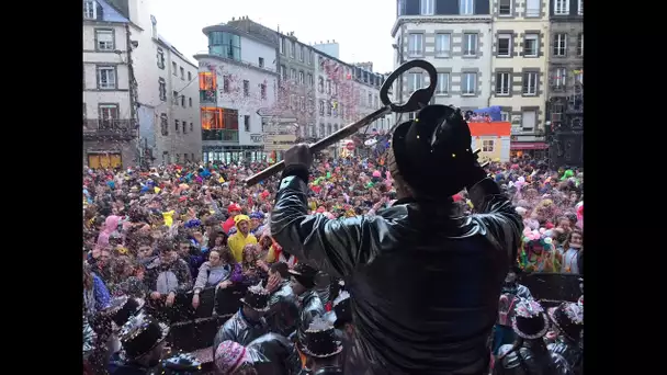 La bataille de confettis du carnaval de Granville 2020 sur France 3 Normandie