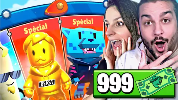 NOUVELLE ROUE MR BEAST SUR STUMBLE GUYS ! MEGA PACK OPENING