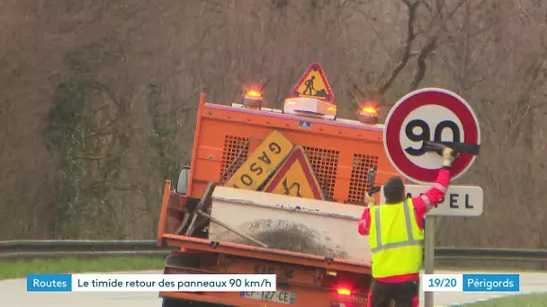 La vitesse repasse à 90 sur certaines routes de Dordogne