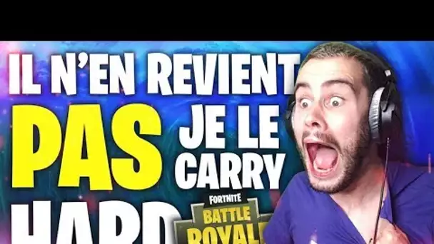 LEBOUSEUH DEVIENT FOU ! JE LE CARRY HARD SUR FORTNITE