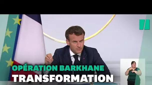 Emmanuel Macron annonce la fin de Barkhane au Sahel en tant que "opération extérieure"