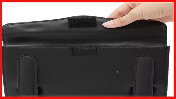 Zodaca Black Car Visor Tissue Holder with 12 Refill Tissue Bags (9 x 5.3 x 1.75 in, 2 Pack)