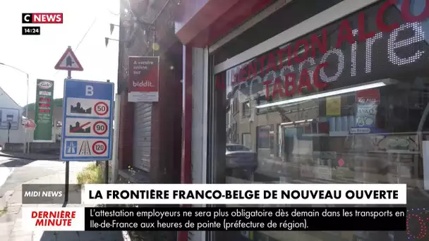 La frontière franco-belge de nouveau ouverte