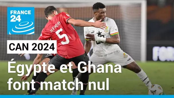 CAN 2024 : l'Egypte revient de loin contre le Ghana (2-2), Salah blessé • FRANCE 24