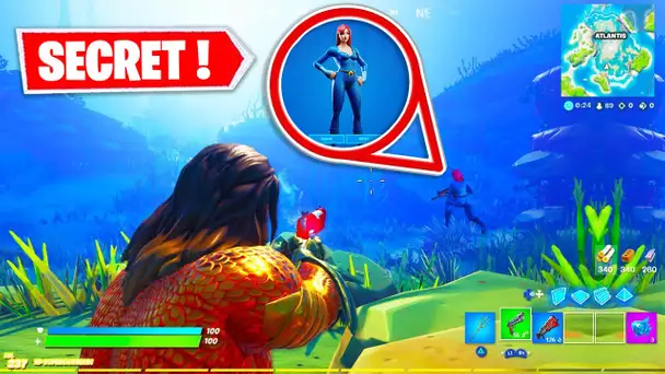 LE SKIN "SECRET MERA" (LA FEMME D'AQUAMAN) DANS ATLANTIS ! (FORTNITE SECRET SAISON 3)