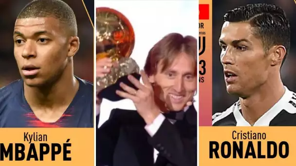 OFFICIEL: LE CLASSEMENT DU BALLON D'OR : MODRIC MBAPPE GRIEZMANN VARANE MESSI SALAH TOP 30