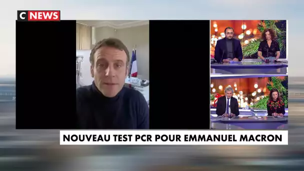 Nouveau test PCR pour Emmanuel Macron