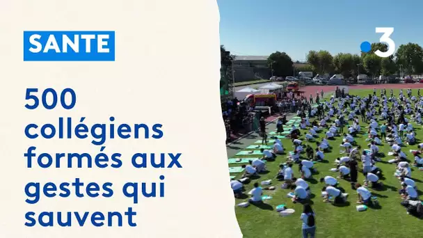 500 collégiens formés aux gestes qui sauvent avec un parrain d'exception : Didier Deschamps