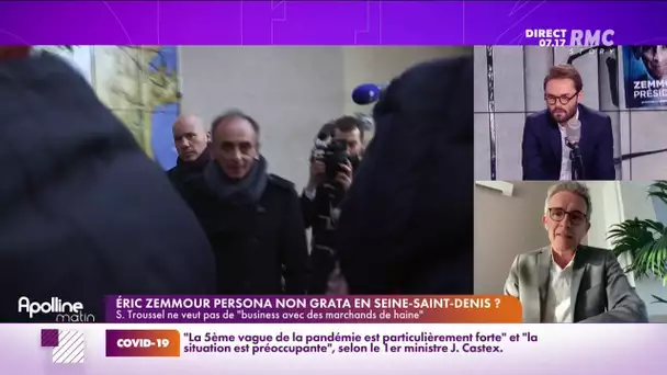 Stéphane Troussel explique sa pétition contre le meeting de Zemmour à Villepinte
