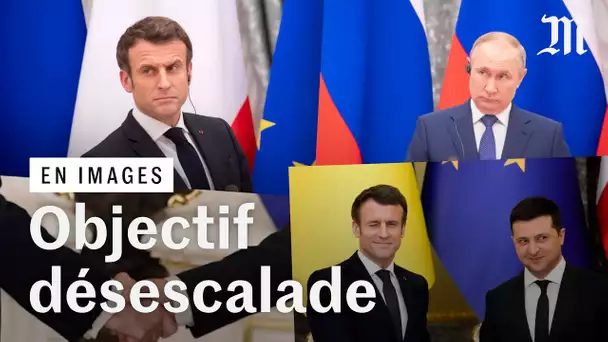 Crise Ukraine-Russie : face à Poutine, Macron espère « la désescalade »