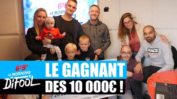 Julien repart avec son chèque de 10 000€ ! #MorningDeDifool