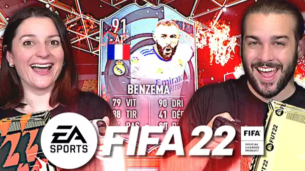 LA MEILLEURE CARTE FIFA 22 DE BENZEMA ! PACK OPENING FIFA 22