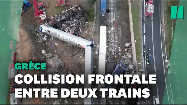 En Grèce, le pire accident ferroviaire de l'histoire du pays fait au moins 36 morts