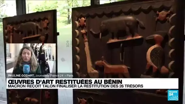 Macron reçoit le président du Bénin pour finaliser la restitution de 26 trésors • FRANCE 24