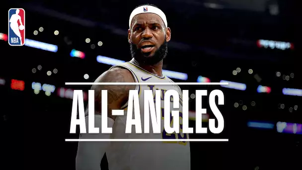 ALL-ANGLES: LeBron's INSANE No-Look, Over-the-Shoulder Dime! | 2019 NBA Preseason