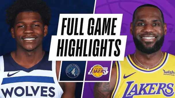 TIMBERWOLVES at LAKERS | FULL GAME HIGHLIGHTS | December 27, 2020