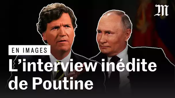 Vladimir Poutine interviewé par Tucker Carlson, ancienne vedette de Fox News
