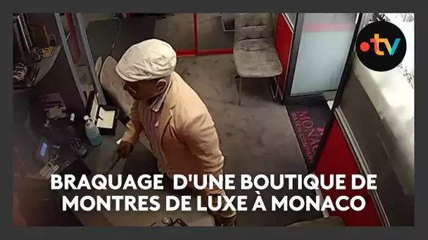 Les images du braquage à Monaco d'une boutique de montres de luxe