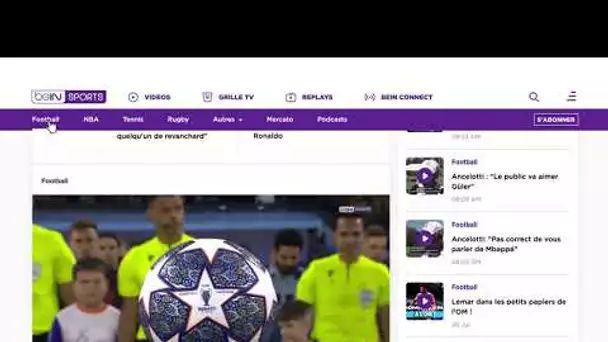 Découvrez le nouveau site internet de beIN SPORTS !