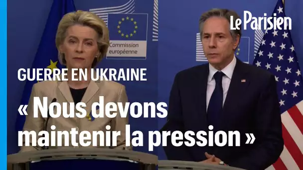 Ukraine : l'UE prête à «de nouvelles sanctions sévères si Poutine n'arrête pas la guerre»